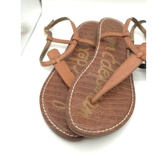 Sam Edelman Women's Leather Thong Sandals Set Of 3 - Black Brown & Gold - Picture 7 of 16
